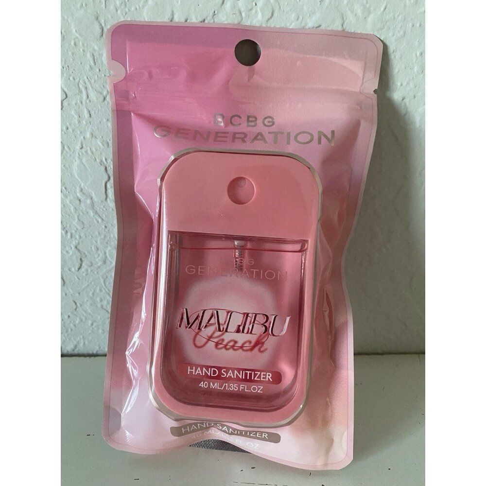 BCBG Generation‎ Scented Malibu Peach Hand Sanitizer Spray 1.35 FL OZ NEW